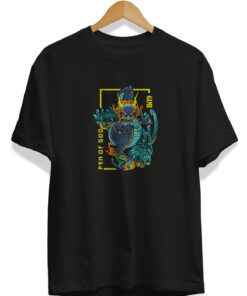 Pen OF God Dragon Ejderha Görselli Siyah Tişört