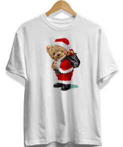 Happy Birthday Noel Baba Cool Ayı BaskılıTişört