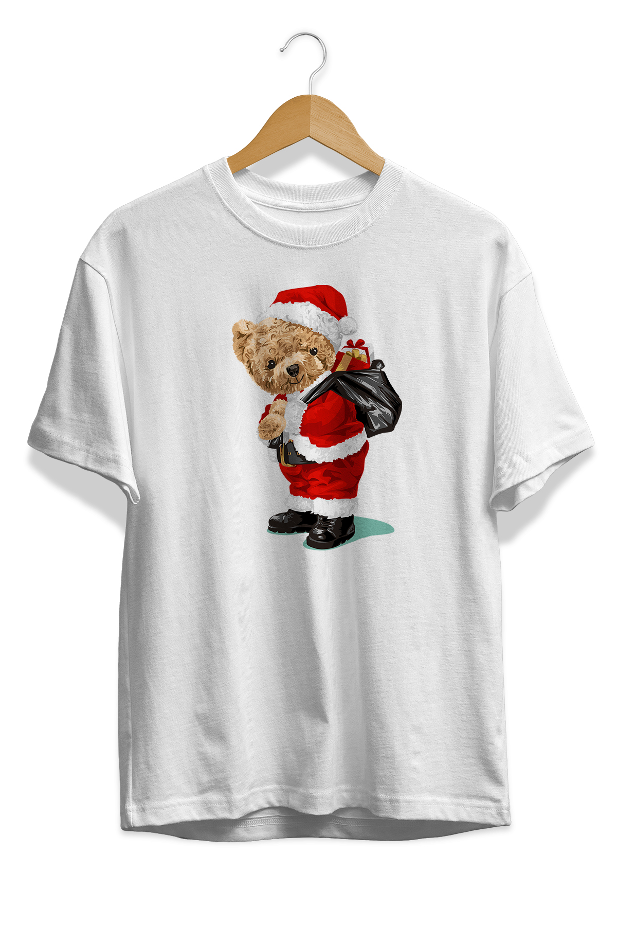 Happy Birthday Noel Baba Cool Ayı BaskılıTişört Happy Birthday Noel Baba Cool Ayı BaskılıTişört