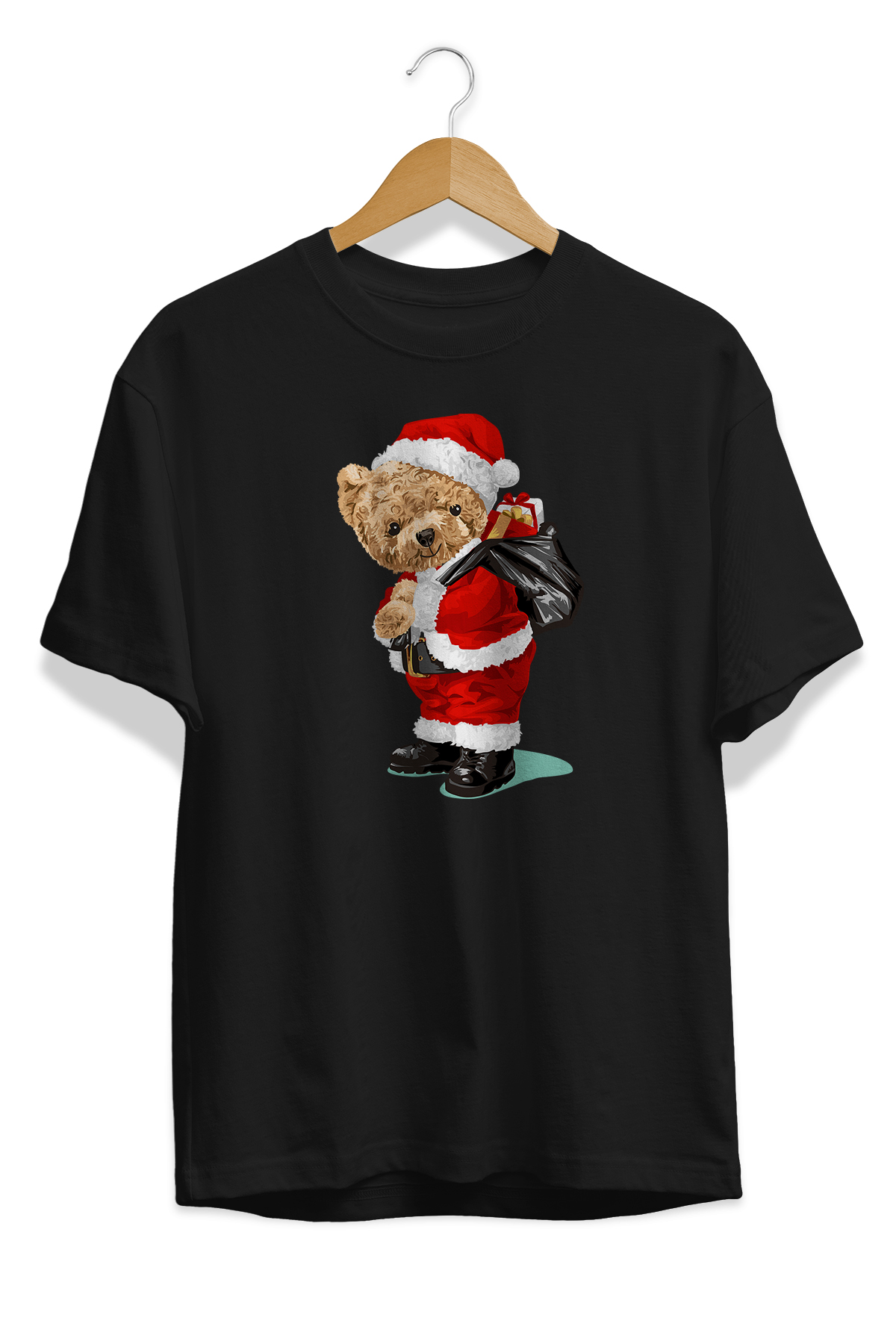 Happy Birthday Noel Baba Cool Ayı BaskılıTişört bear t-shirt