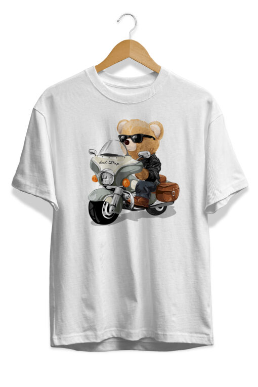 motorçu ayı tişört daddy bear t-shirt