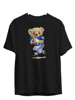 Amerikan Futbolu Oynayan Harika Ayı Görselli Ünisex Tişört