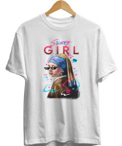 İnci Küpeli Kız Baskılı Tişört