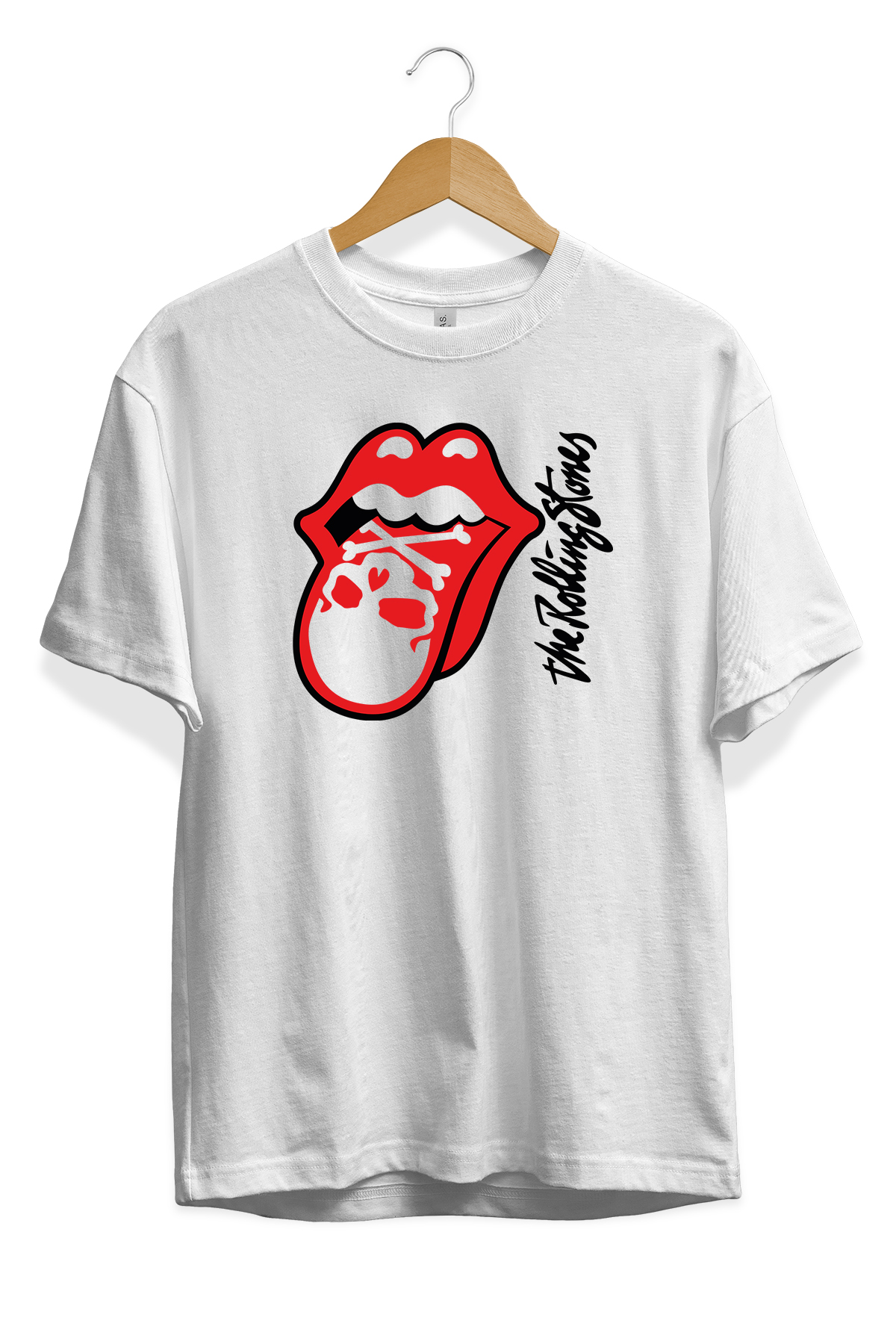 Skull Dudak tişört beyaz Skull dudak tişört