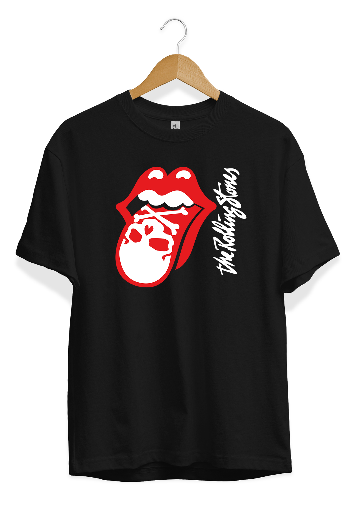 Skull Dudak tişört Skull Dudak tişört beyaz Siyah tişört