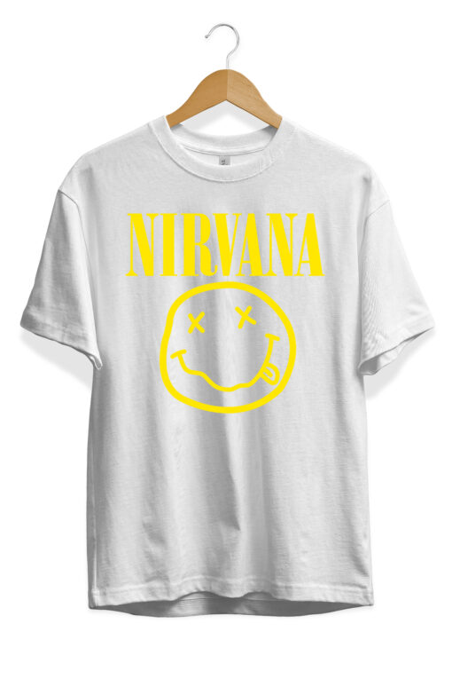 Nirvana logo Görselli Ünisex Tişört