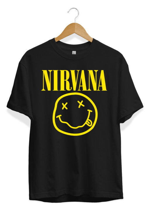 Nirvana logo Görselli Ünisex Tişört