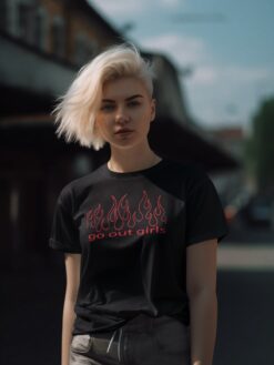 Go Out girls Yazılı Tişört