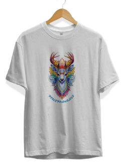 Mandala Geyik Baskılı Tişört