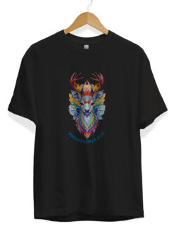 Mandala Geyik Baskılı Tişört