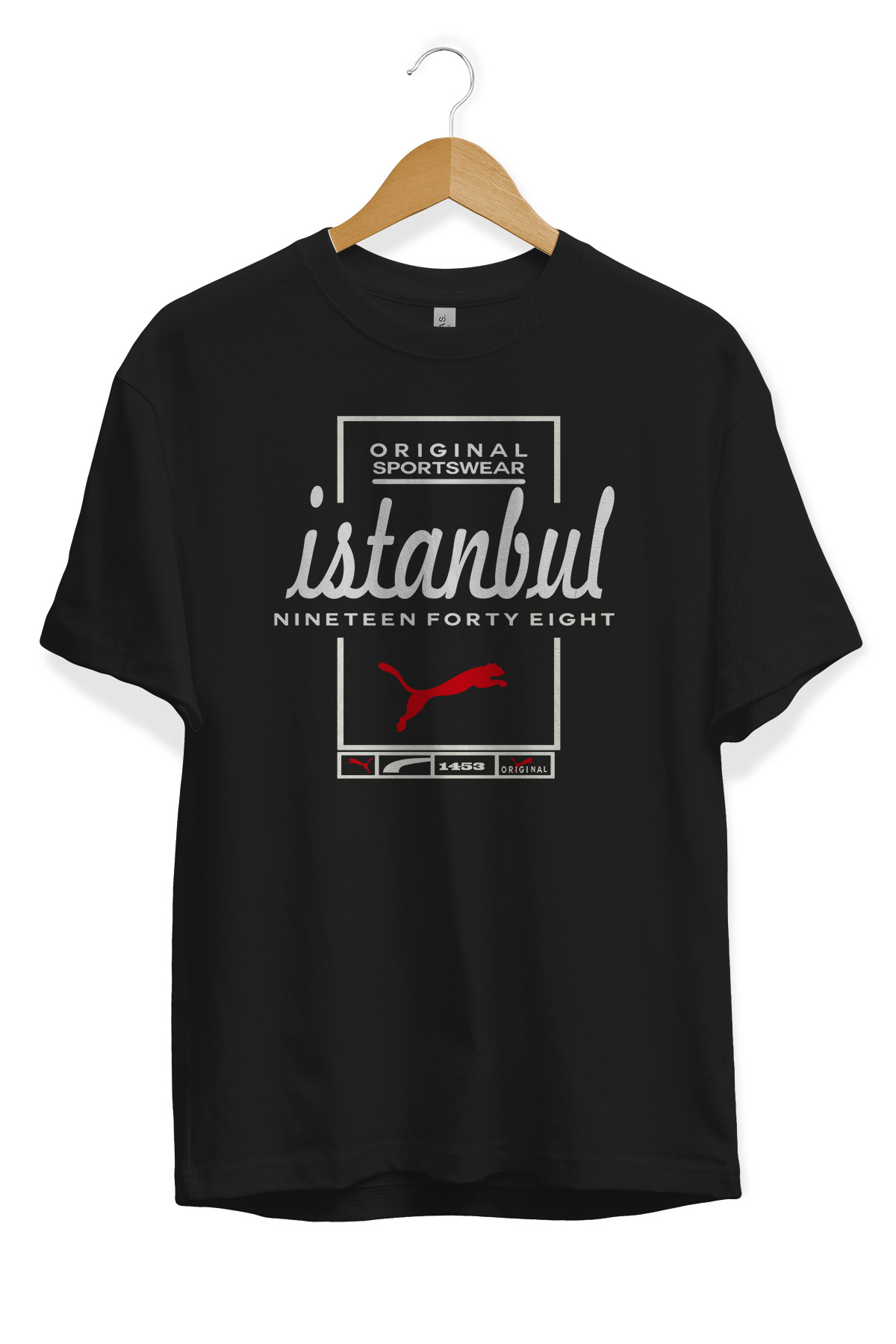 260-2-İstanbul-1453 İstanbul-1453 orijinal Siyah tişört