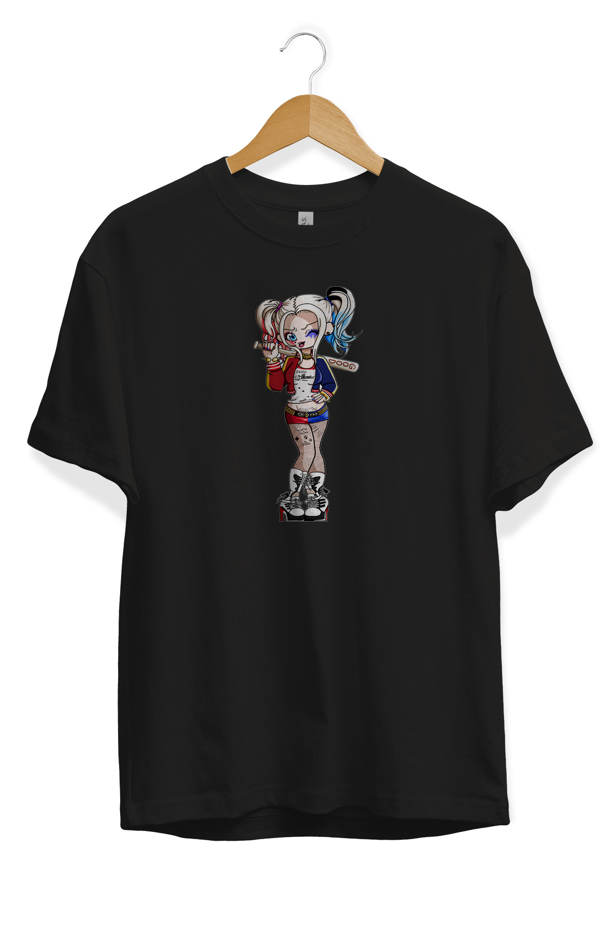 harley quinn T-shirt Harley Quinn Shirt Siyah