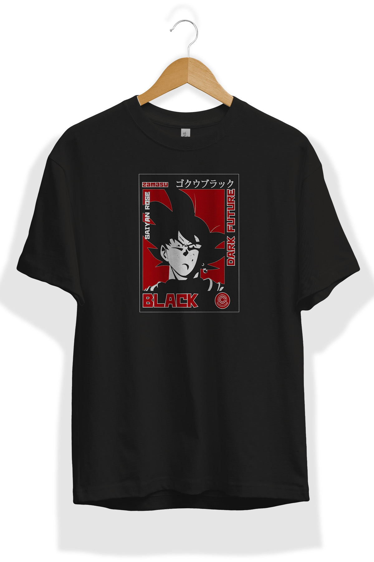goku-saiyans Shirt Bay Bayan Siyah tişört