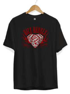 Zar Baskılı Siyah Tişört