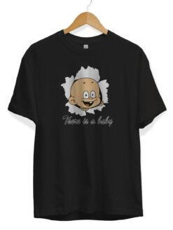 Siyah Basklı tişört