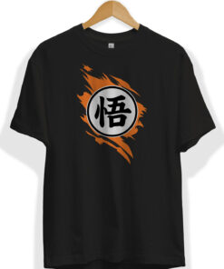 Goku sembol Logo siyah tişört
