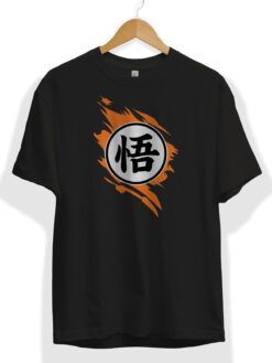Goku sembol Logo siyah tişört