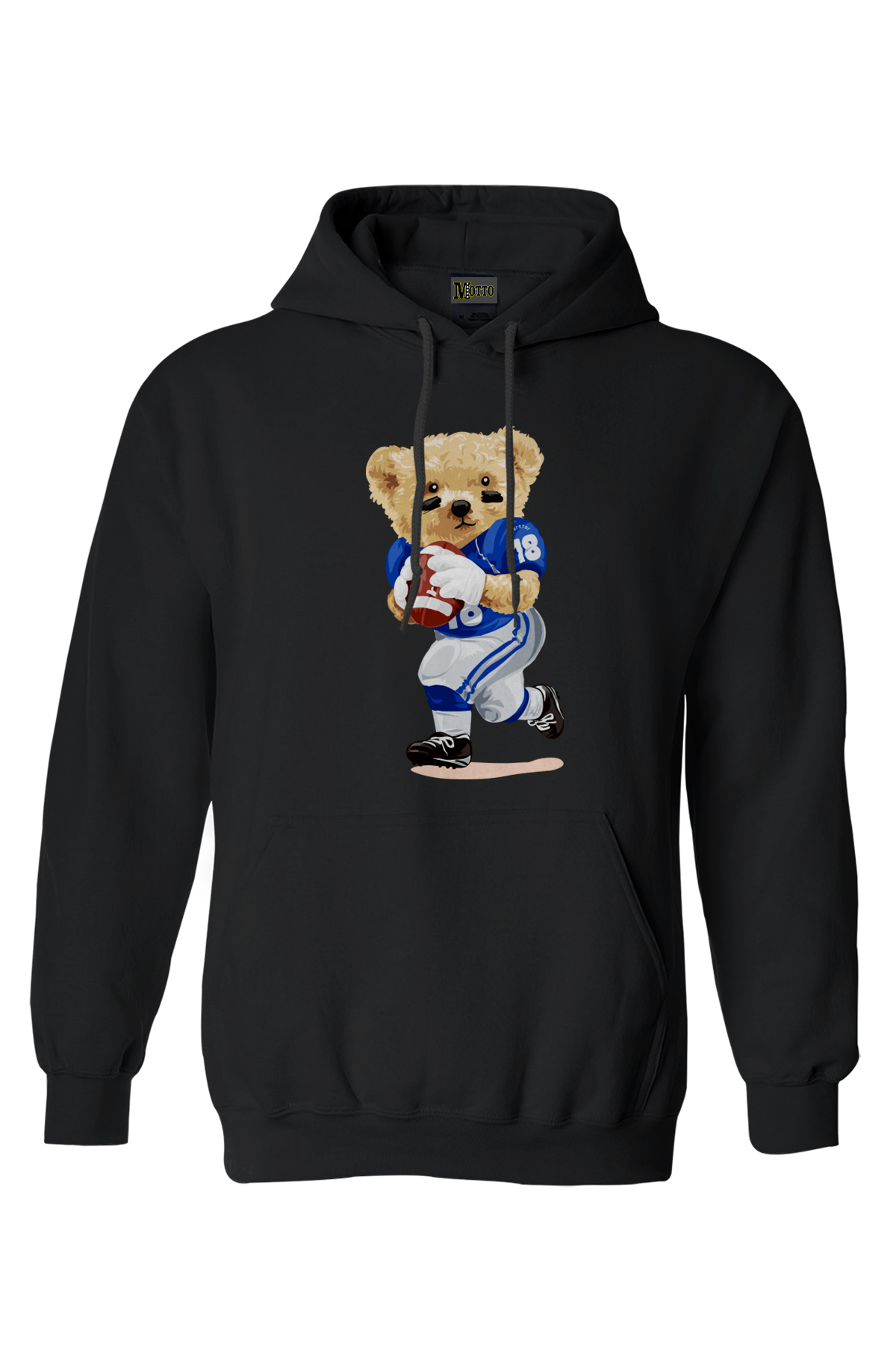 Cool Ayı Siyah Kapüşonlu Bay Bayan Hoodie ,Kapüşonlu