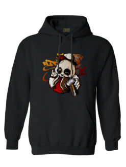 Panda baskılı erkek bayen hoodie