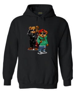 Erkek Kadın Siyah Kapüşonlu