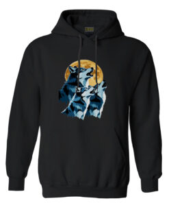 Bay Bayan Hoodie Siyah Kapüşonlu