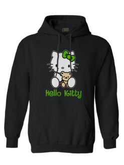 Bay Bayan Kapüşonlu Siyah Hoodie