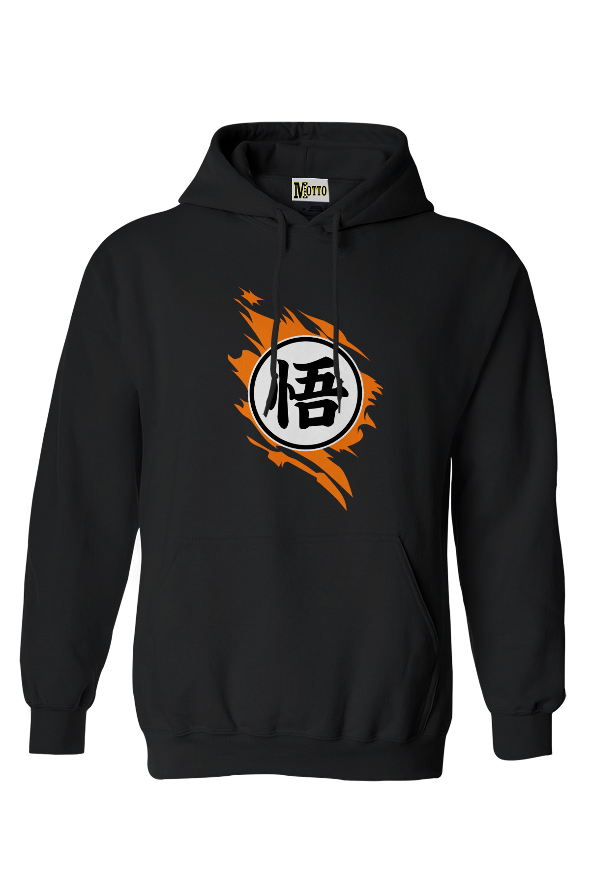Goku Sembol Logo Baskılı Kadın Erkek Hoodie