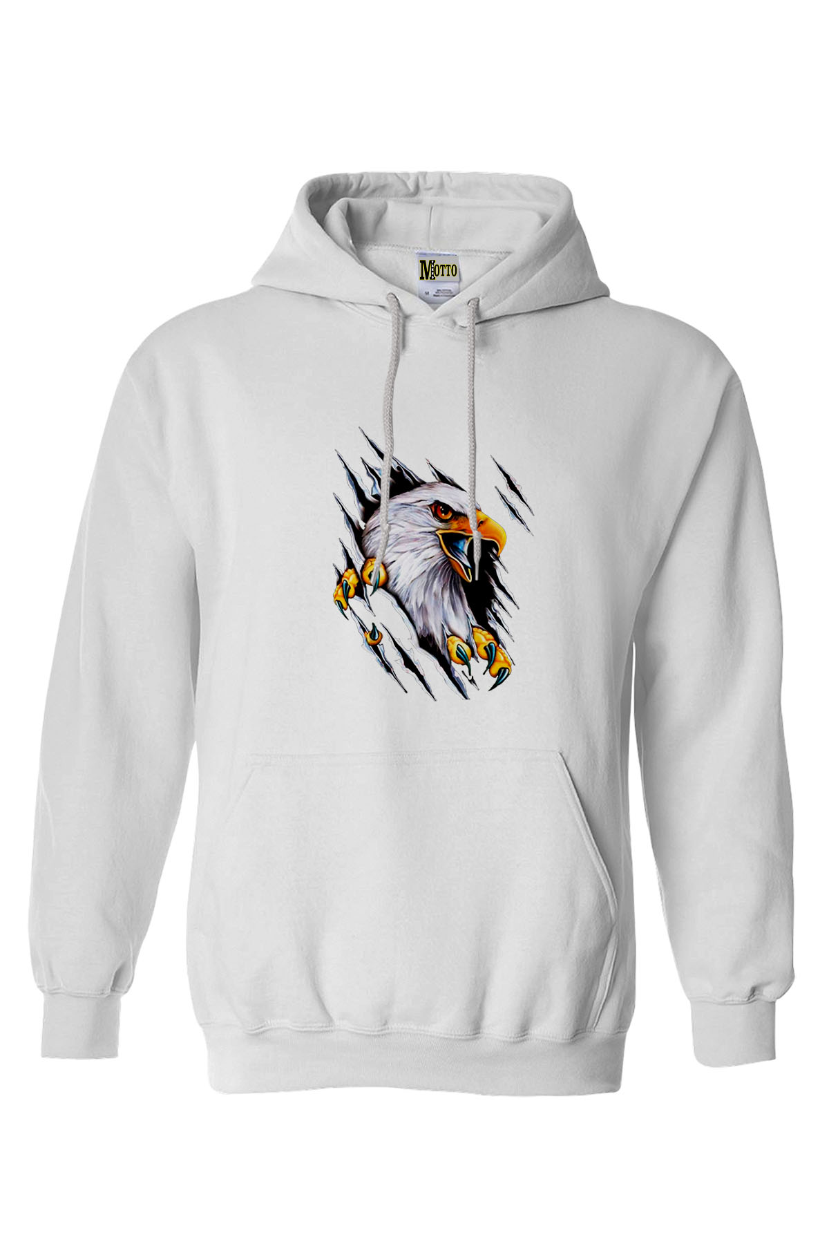 Kartal Görselli Hoodie Kara kartal Hoodie