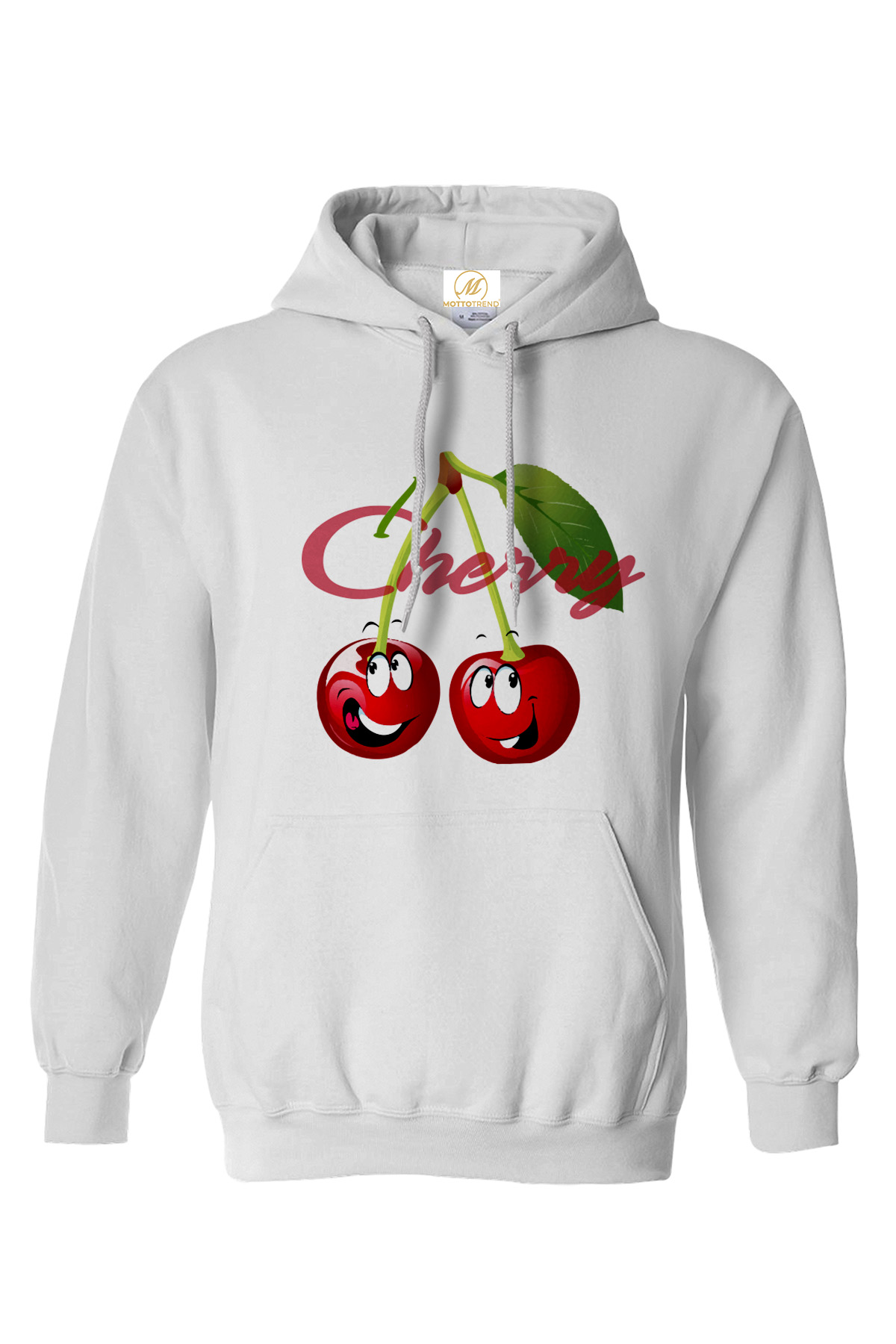 cheryy hoodies Cherry Kiraz Baskılı Kapüşonlu Sweatshırt